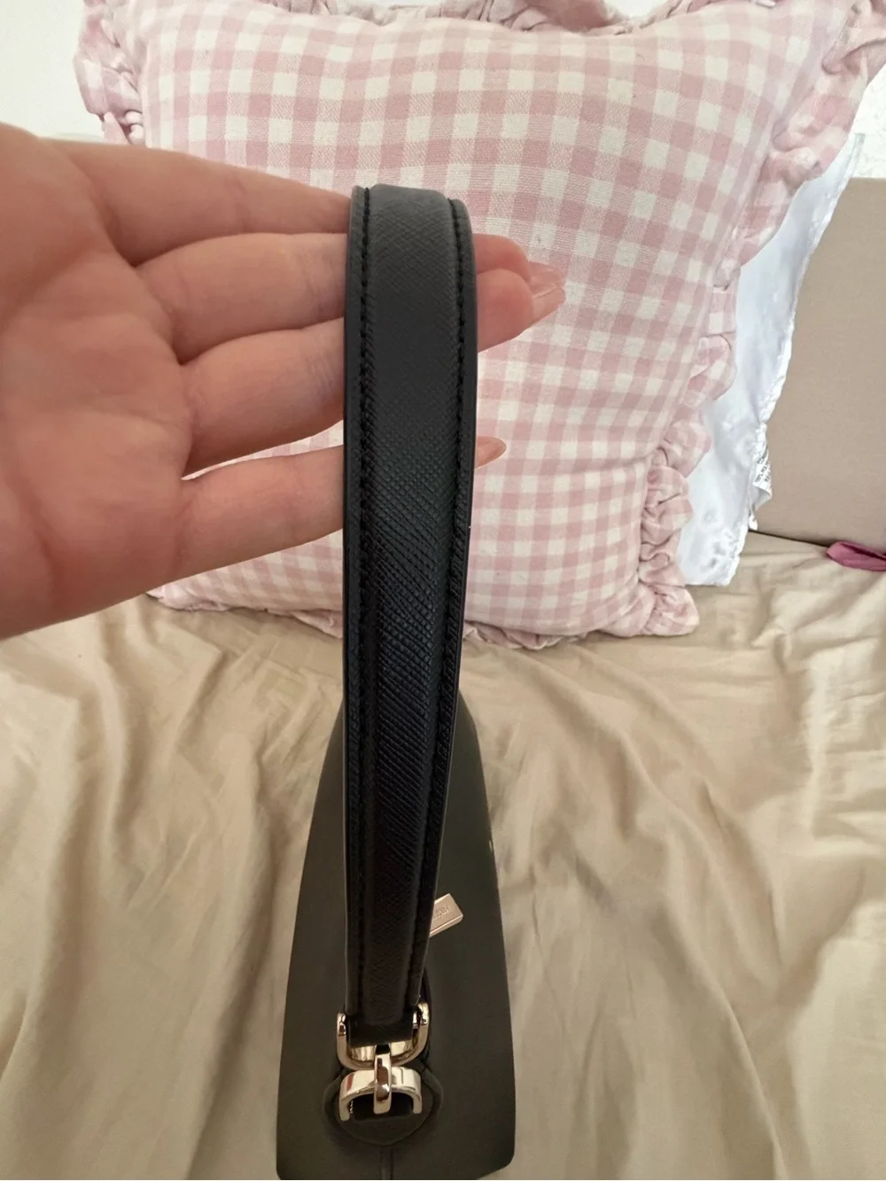kate spade Black Leather Bag with Card Holder